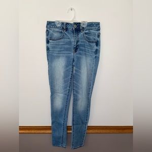 Super stretch skinny jeans, American Eagle, size US 2